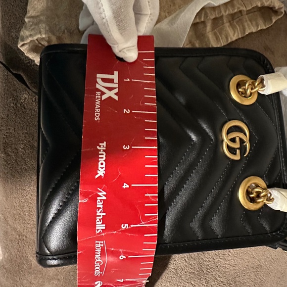 NWOT Gucci Black Marmont Matelasse Mini Bag - Picture 12 of 14